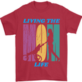 Living the Mum Life Mothers Day Mummy Mens T-Shirt 100% Cotton Red