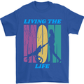 Living the Mum Life Mothers Day Mummy Mens T-Shirt 100% Cotton Royal Blue