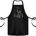 Lizard Biker Motorcycle Motorbike Reptile Cotton Apron 100% Organic Black