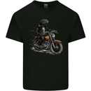 Lizard Biker Motorcycle Motorbike Reptile Kids T-Shirt Childrens Black