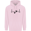 Lizard ECG Gekko Pulse Bearded Dragon Childrens Kids Hoodie Light Pink