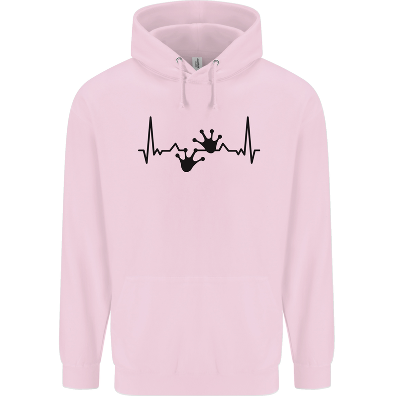 Lizard ECG Gekko Pulse Bearded Dragon Childrens Kids Hoodie Light Pink