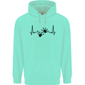 Lizard ECG Gekko Pulse Bearded Dragon Childrens Kids Hoodie Peppermint