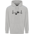 Lizard ECG Gekko Pulse Bearded Dragon Childrens Kids Hoodie Sports Grey