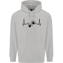 Lizard ECG Gekko Pulse Bearded Dragon Childrens Kids Hoodie Sports Grey