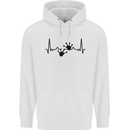 Lizard ECG Gekko Pulse Bearded Dragon Childrens Kids Hoodie White