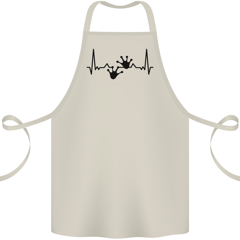 Lizard ECG Gekko Pulse Bearded Dragon Cotton Apron 100% Organic Natural