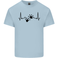 Lizard ECG Gekko Pulse Bearded Dragon Kids T-Shirt Childrens Light Blue
