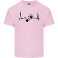 Lizard ECG Gekko Pulse Bearded Dragon Kids T-Shirt Childrens Light Pink