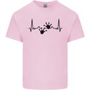 Lizard ECG Gekko Pulse Bearded Dragon Kids T-Shirt Childrens Light Pink