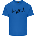 Lizard ECG Gekko Pulse Bearded Dragon Kids T-Shirt Childrens Royal Blue