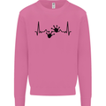 Lizard ECG Gekko Pulse Bearded Dragon Mens Sweatshirt Jumper Azalea