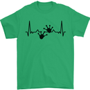 Lizard ECG Gekko Pulse Bearded Dragon Mens T-Shirt 100% Cotton Irish Green