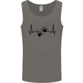 Lizard ECG Gekko Pulse Bearded Dragon Mens Vest Tank Top Charcoal
