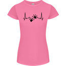 Lizard ECG Gekko Pulse Bearded Dragon Womens Petite Cut T-Shirt Azalea