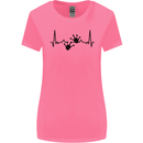 Lizard ECG Gekko Pulse Bearded Dragon Womens Wider Cut T-Shirt Azalea