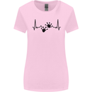 Lizard ECG Gekko Pulse Bearded Dragon Womens Wider Cut T-Shirt Light Pink