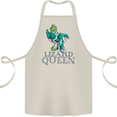 Lizard Queen Chameleon Bearded Dragon Cotton Apron 100% Organic Natural