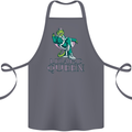 Lizard Queen Chameleon Bearded Dragon Cotton Apron 100% Organic Steel