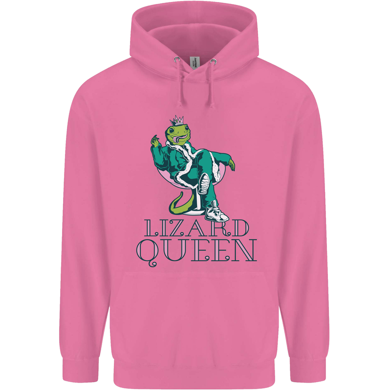 Lizard Queen Chameleon Bearded Dragon Mens 80% Cotton Hoodie Azelea