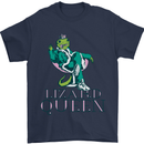 Lizard Queen Chameleon Bearded Dragon Mens T-Shirt 100% Cotton Navy Blue