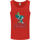 Lizard Queen Chameleon Bearded Dragon Mens Vest Tank Top Red