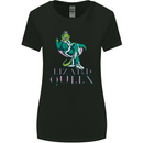 Lizard Queen Chameleon Bearded Dragon Womens Wider Cut T-Shirt Black
