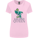 Lizard Queen Chameleon Bearded Dragon Womens Wider Cut T-Shirt Light Pink