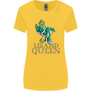 Lizard Queen Chameleon Bearded Dragon Womens Wider Cut T-Shirt Yellow
