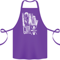 London Girl Cotton Apron 100% Organic Purple