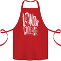 London Girl Cotton Apron 100% Organic Red