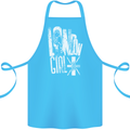 London Girl Cotton Apron 100% Organic Turquoise