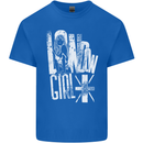 London Girl Mens Cotton T-Shirt Tee Top Royal Blue