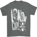 London Girl Mens T-Shirt 100% Cotton Charcoal