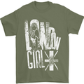 London Girl Mens T-Shirt 100% Cotton Military Green