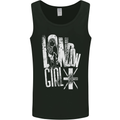 London Girl Mens Vest Tank Top Black