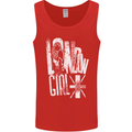 London Girl Mens Vest Tank Top Red