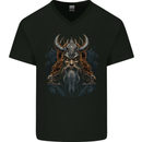 Lord of the Vikings Mens V-Neck Cotton T-Shirt Black