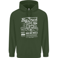 Lorry Driver HGV Big Truck Childrens Kids Hoodie Forest Green