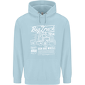 Lorry Driver HGV Big Truck Childrens Kids Hoodie Light Blue