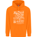 Lorry Driver HGV Big Truck Childrens Kids Hoodie Orange