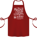 Lorry Driver HGV Big Truck Cotton Apron 100% Organic Maroon