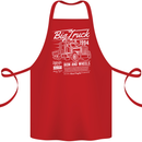 Lorry Driver HGV Big Truck Cotton Apron 100% Organic Red