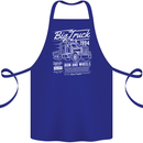 Lorry Driver HGV Big Truck Cotton Apron 100% Organic Royal Blue