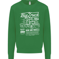 Lorry Driver HGV Big Truck Kids Sweatshirt Jumper Irish Green