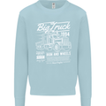 Lorry Driver HGV Big Truck Kids Sweatshirt Jumper Light Blue