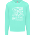 Lorry Driver HGV Big Truck Kids Sweatshirt Jumper Peppermint