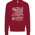 Lorry Driver HGV Big Truck Kids Sweatshirt Jumper Red