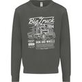 Lorry Driver HGV Big Truck Kids Sweatshirt Jumper Storm Grey