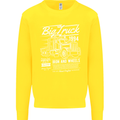 Lorry Driver HGV Big Truck Kids Sweatshirt Jumper Yellow